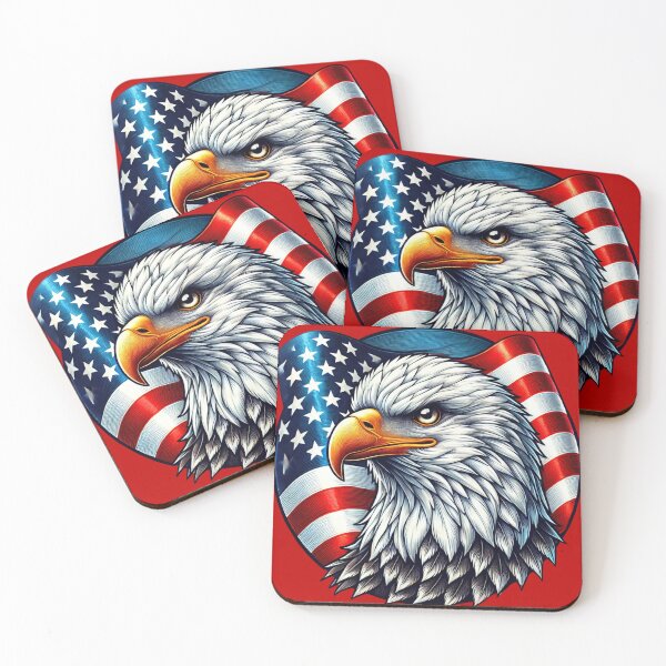Item preview, Beautiful American Eagle with USA flag design designed and sold by BestDetailer.
