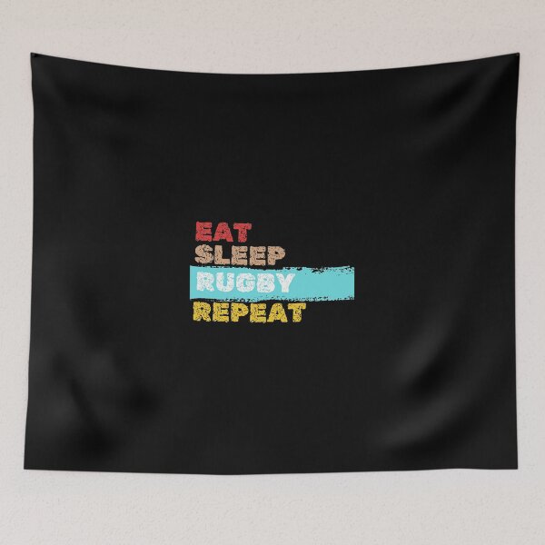 Item preview, Eat Sleep Rugby Repeat Sports Lovers Gift  designed and sold by GabrieSketcham.