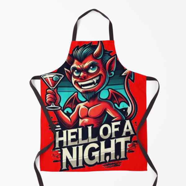 Item preview, A fun "Hell of a Night" design featuring a devil with champagne. Perfect for party lovers, clubbers, and wild nights! designed and sold by BestDetailer.