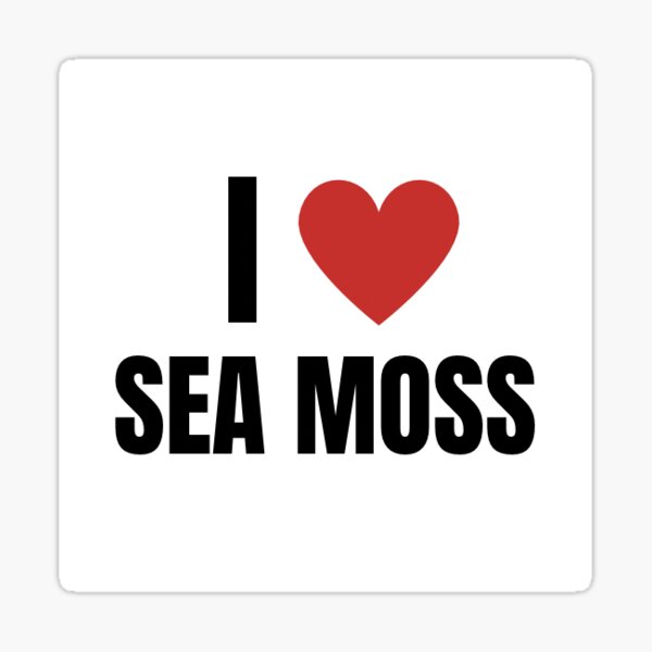 Item preview, I heart love sea moss funny quote healthy gift  designed and sold by MatchaMariposa.