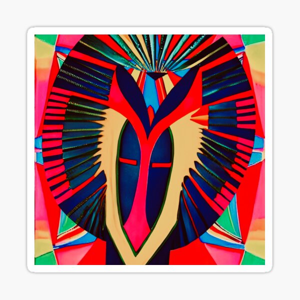 Item preview, Luminous Tribal Mask: Intense and Mystical Vision designed and sold by Memetitation.