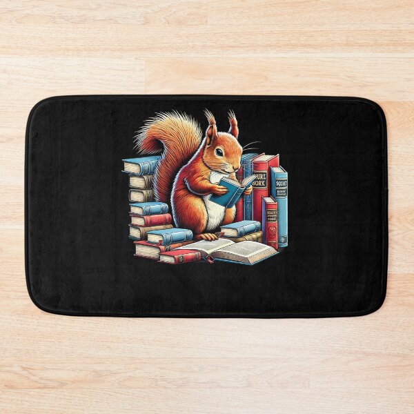 Item preview, Squirrel Reading Book Reader Bookworm Squirrel Lover designed and sold by Kimberley King Art  King Art.