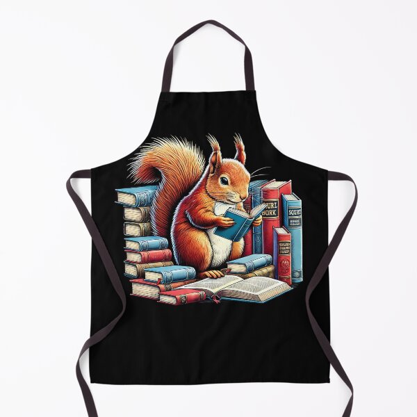 Item preview, Squirrel Reading Book Reader Bookworm Squirrel Lover designed and sold by Kimberley King Art  King Art.