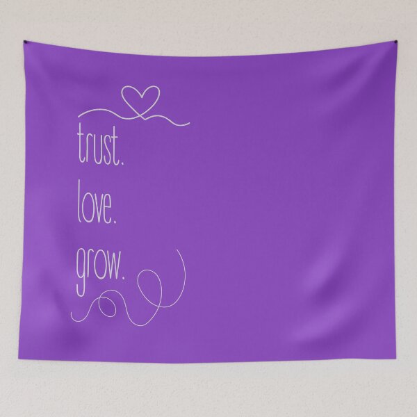 Item preview, Trust. Love. Grow. Minimalist design with a powerful message. designed and sold by Valudity.