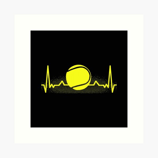 Artikel-Vorschau von Herzschlag Tennisspieler Tennisball Tennis Sport, designt und verkauft von miaa-artistshop.