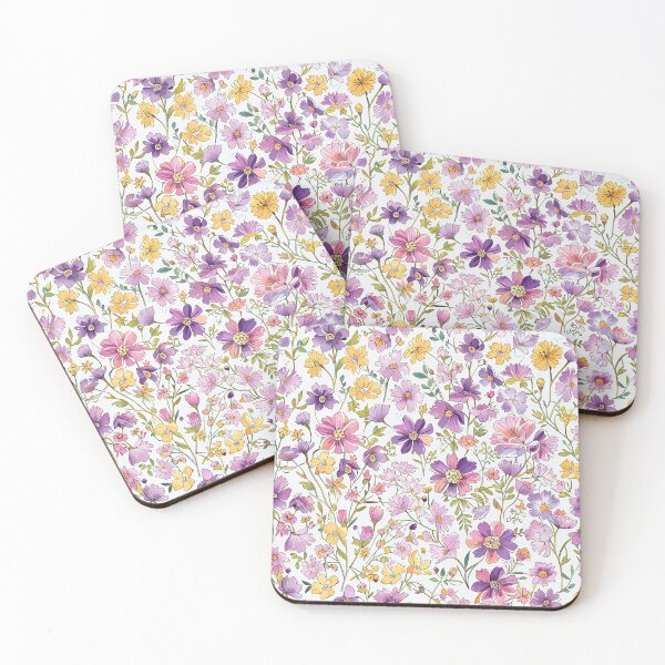 Item preview, Watercolor Wildflowers in Purple and Yellow Tones designed and sold by CoolPixels.