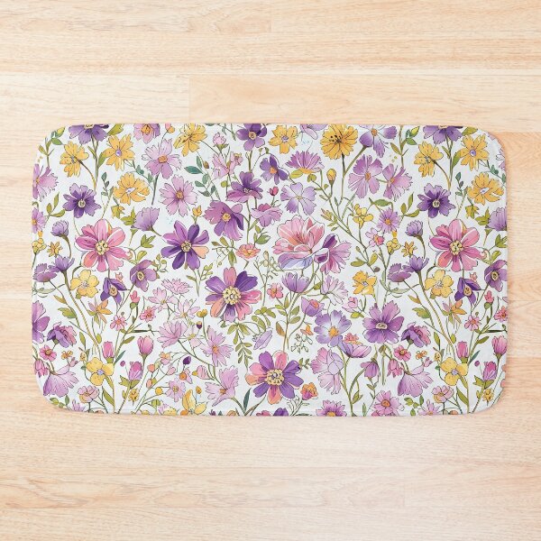 Item preview, Watercolor Wildflowers in Purple and Yellow Tones designed and sold by CoolPixels.