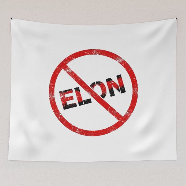Item preview, Anti Elon rounded  designed and sold by Fint-Arts.