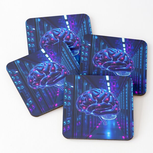 Item preview, Futuristic AI Brain in a Digital Data Center designed and sold by FusionCipher.