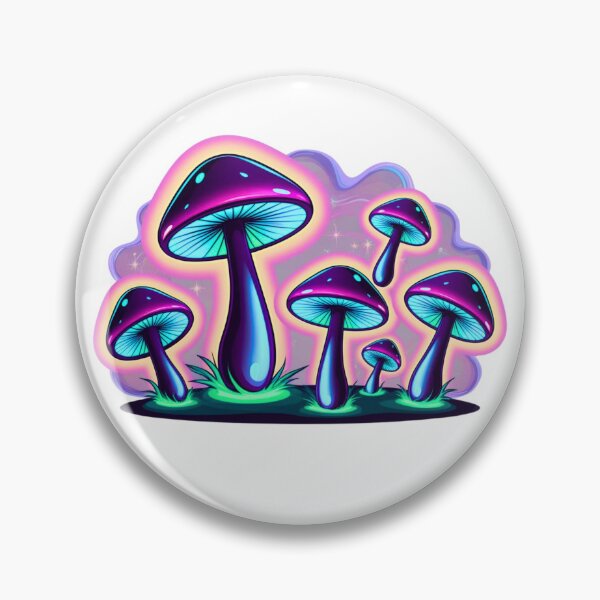 Item preview, Psychedelic Neon Mushrooms – Trippy Art designed and sold by SVALANART.