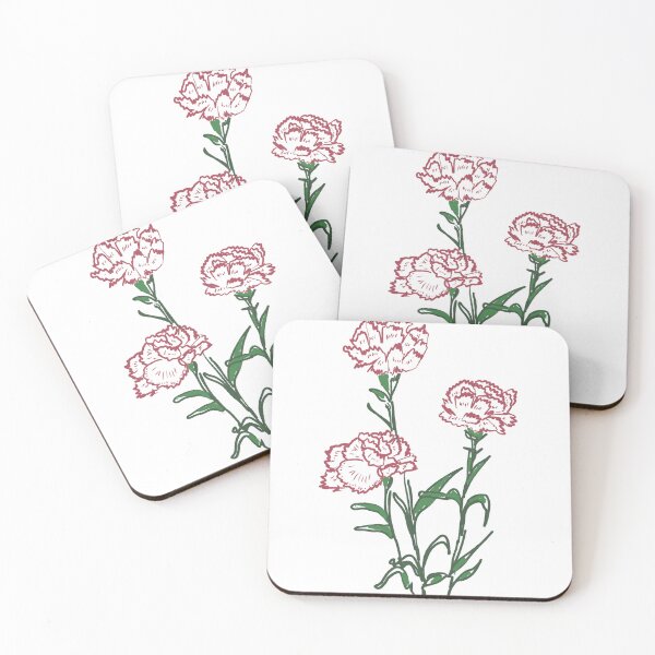 Item preview, Carnations Flowers designed and sold by Anis Illustration.