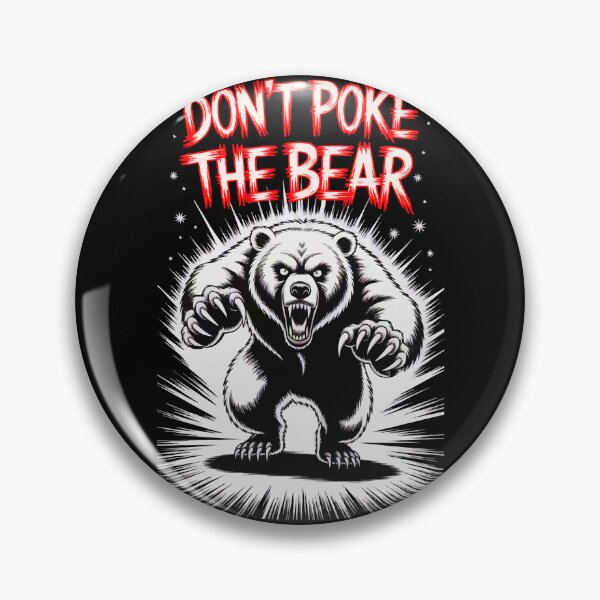 Item preview, Don't Poke the Bear – Fierce Grizzly Attack Illustration designed and sold by VikArtStudio.