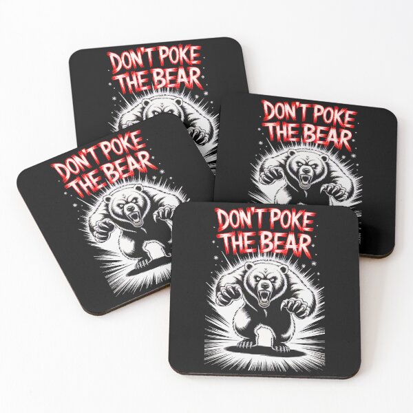 Item preview, Don't Poke the Bear – Fierce Grizzly Attack Illustration designed and sold by VikArtStudio.