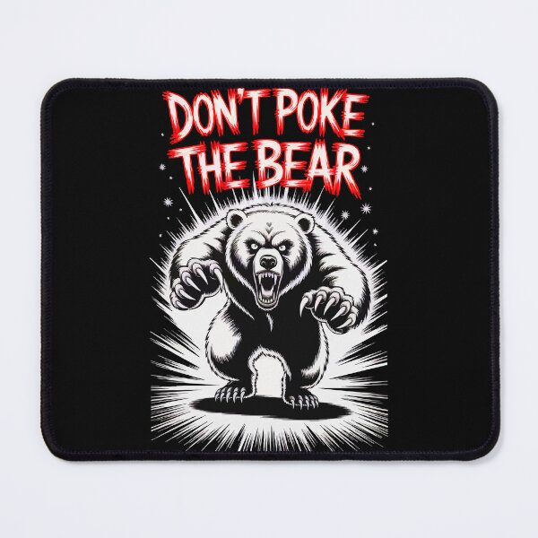 Item preview, Don't Poke the Bear – Fierce Grizzly Attack Illustration designed and sold by VikArtStudio.