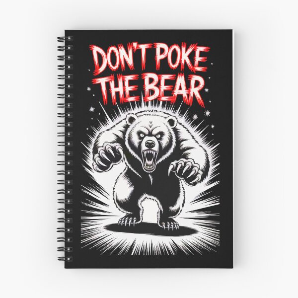 Item preview, Don't Poke the Bear – Fierce Grizzly Attack Illustration designed and sold by VikArtStudio.
