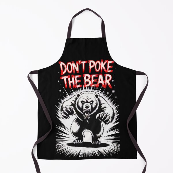Item preview, Don't Poke the Bear – Fierce Grizzly Attack Illustration designed and sold by VikArtStudio.