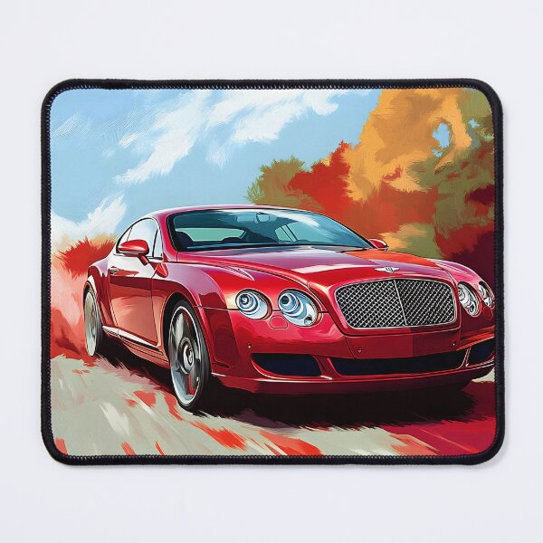 Item preview, Pop Art Red Bentley Continental GT – Bold Luxury with a Retro Twist X designed and sold by AutoPopStudio.