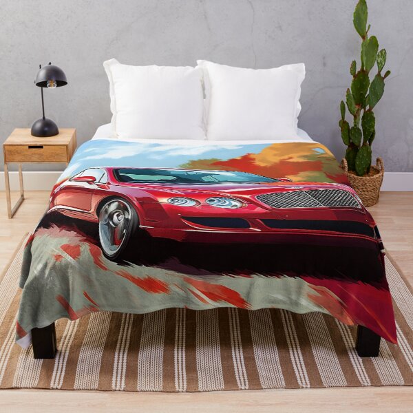 Item preview, Pop Art Red Bentley Continental GT – Bold Luxury with a Retro Twist X designed and sold by AutoPopStudio.