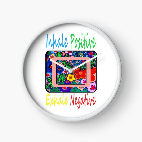 Item preview, Inhale Positive Exhale Negative Hand Painted Flowers designed and sold by kel72.