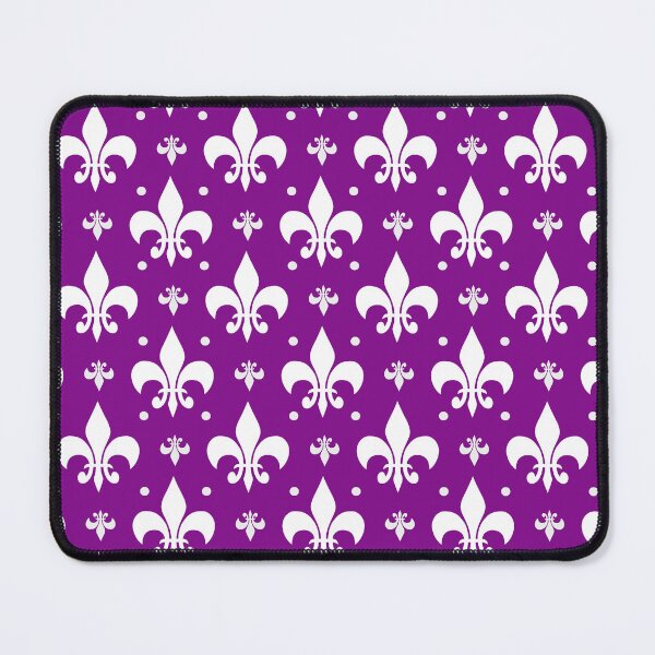 Item preview, Purple Background Fleur-de-lis Pattern Design designed and sold by PatternTitan.