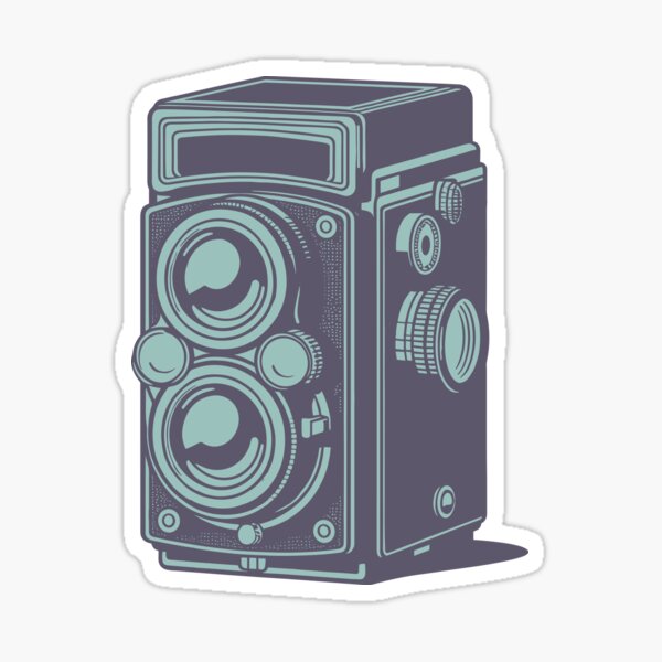Classic Twin-Lens Reflex Sticker