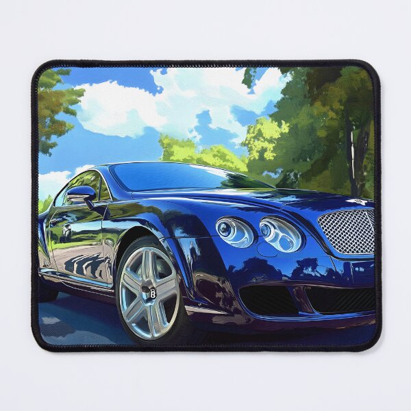 Item preview, Blue Bentley Continental GT Poster – Sophistication Meets Speed X designed and sold by AutoPopStudio.