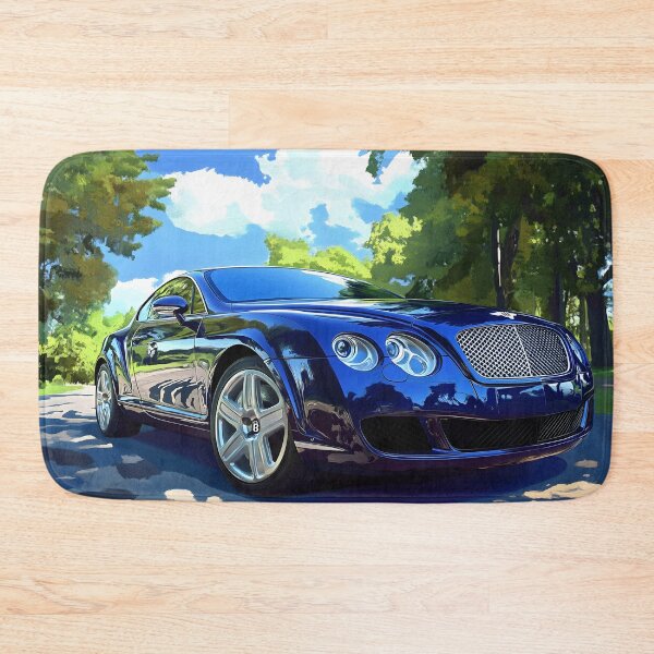 Item preview, Blue Bentley Continental GT Poster – Sophistication Meets Speed X designed and sold by AutoPopStudio.