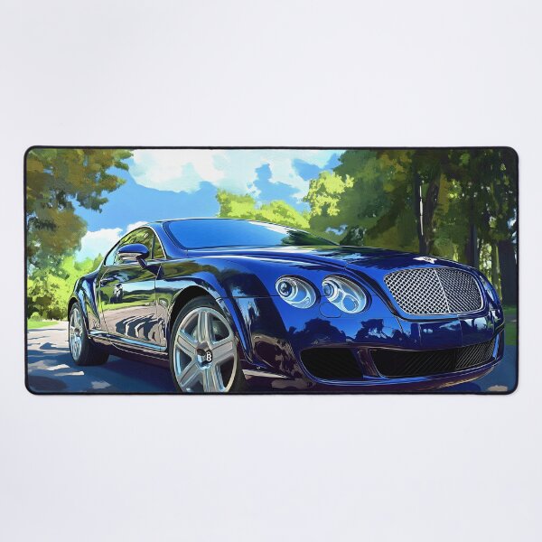 Item preview, Blue Bentley Continental GT Poster – Sophistication Meets Speed X designed and sold by AutoPopStudio.