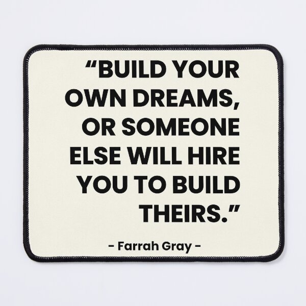 Item preview, Build Your Own Dreams - Motivational Quote designed and sold by Doodle Whimsy.