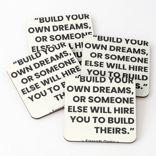 Item preview, Build Your Own Dreams - Motivational Quote  designed and sold by Doodle Whimsy.