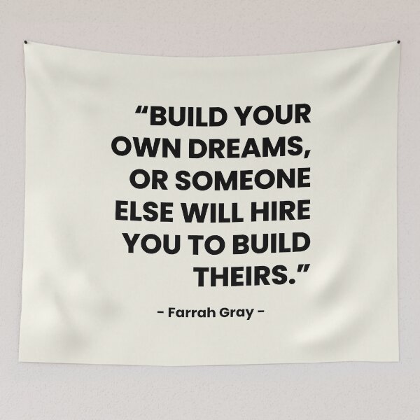 Item preview, Build Your Own Dreams - Motivational Quote  designed and sold by Doodle Whimsy.