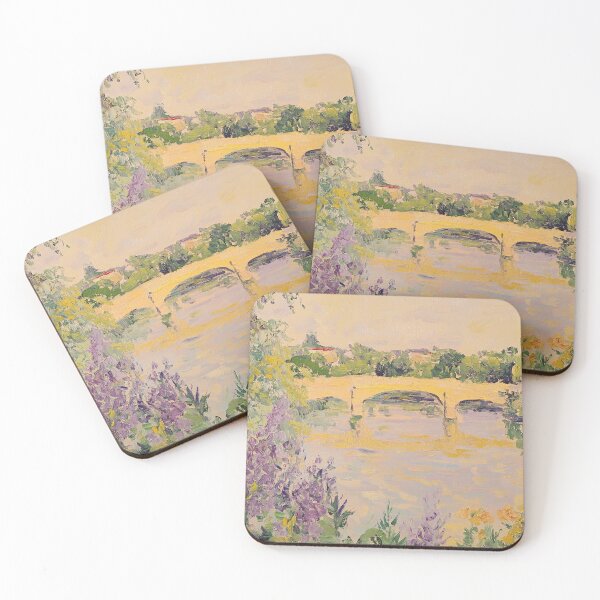 Item preview, Impressionist Monet inspired pastel landscape designed and sold by ArtHouseNiklas.