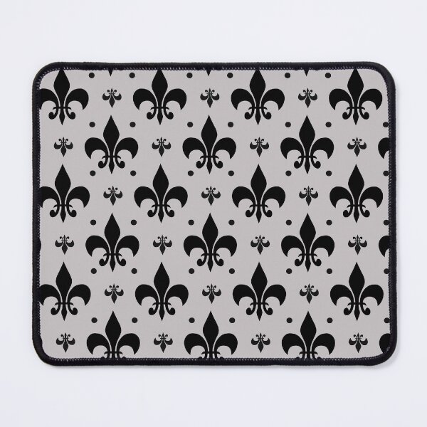Item preview, Grey Background Fleur-de-lis Pattern Design  designed and sold by PatternTitan.