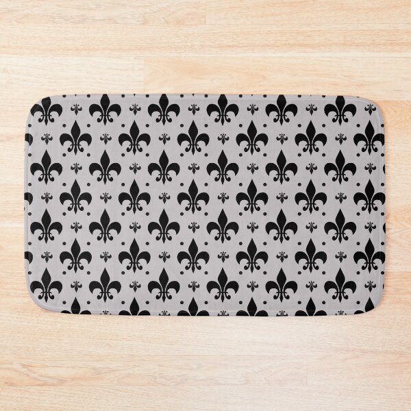 Item preview, Grey Background Fleur-de-lis Pattern Design  designed and sold by PatternTitan.