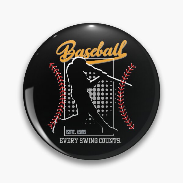Item preview, Every Swing Counts, Vintage Baseball Player, Silhouette Design designed and sold by Jackie2024.