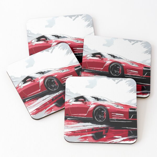 Item preview, Red Fury – Nissan GT-R V-Spec R35 Pop Art designed and sold by AutoPopStudio.