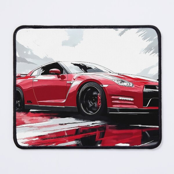 Item preview, Red Fury – Nissan GT-R V-Spec R35 Pop Art designed and sold by AutoPopStudio.