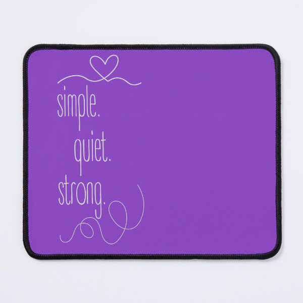 Item preview, simple. quiet. strong. Minimalist design with a strong message. designed and sold by Valudity.