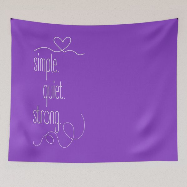 Item preview, simple. quiet. strong. Minimalist design with a strong message. designed and sold by Valudity.