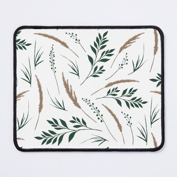 Item preview, field plants pattern, cereals, leaves, ears of grain designed and sold by Szkicerka.