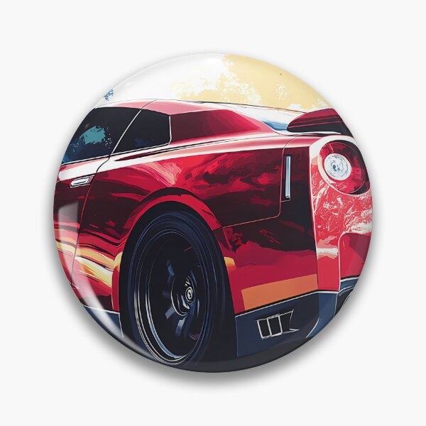 Artikelvorschau, Red Fury – Nissan GT-R V-Spec R35 Pop Art V entworfen und verkauft von AutoPopStudio.