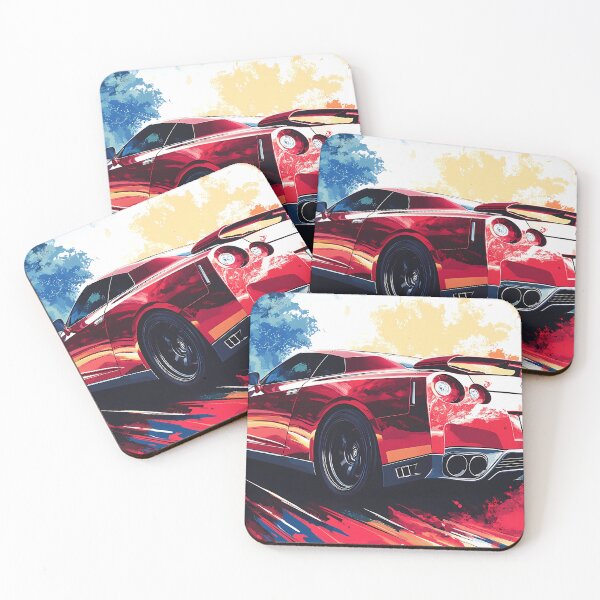 Item preview, Red Fury – Nissan GT-R V-Spec R35 Pop Art V designed and sold by AutoPopStudio.