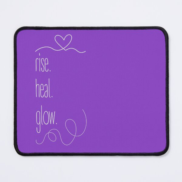 Item preview, Rise. Heal. Glow. Minimalist design with a powerful message. designed and sold by Valudity.