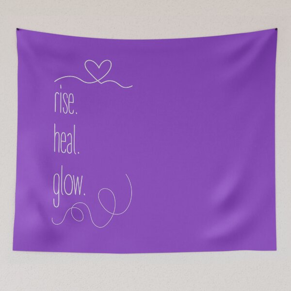 Item preview, Rise. Heal. Glow. Minimalist design with a powerful message. designed and sold by Valudity.