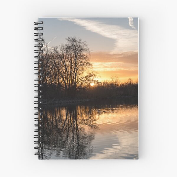 Item preview, Quiet Commotion - Sunrise Reflections at Mimico Creek Riverbank designed and sold by Georgia Mizuleva.