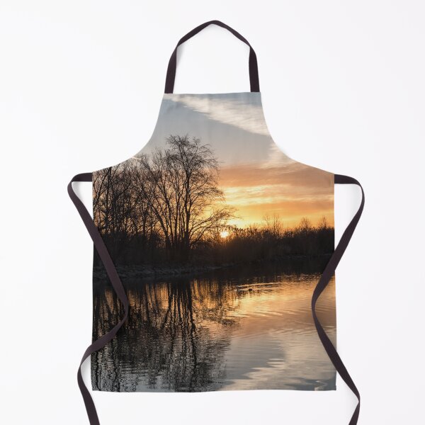 Item preview, Quiet Commotion - Sunrise Reflections at Mimico Creek Riverbank designed and sold by Georgia Mizuleva.
