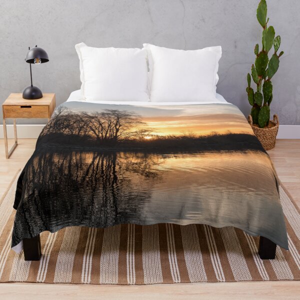 Item preview, Quiet Commotion - Sunrise Reflections at Mimico Creek Riverbank designed and sold by Georgia Mizuleva.