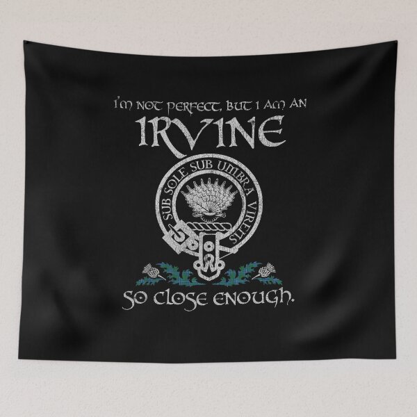 Item preview, Irvine clan Scottish surname crest badge motto tartan sporran kilt men women designed and sold by Clan1093.