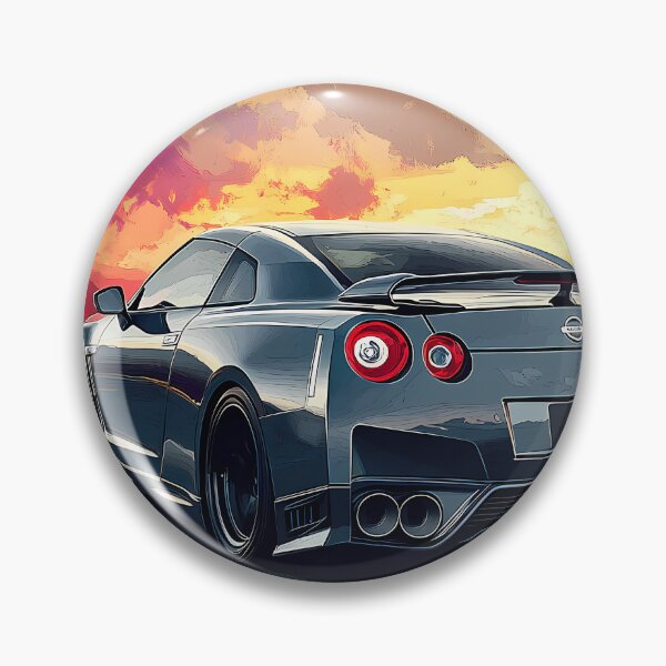 Item preview, Stealth Icon – Gunmetal Grey Nissan GT-R V-Spec R35 Pop Art III designed and sold by AutoPopStudio.