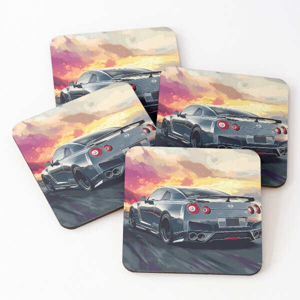 Item preview, Stealth Icon – Gunmetal Grey Nissan GT-R V-Spec R35 Pop Art III designed and sold by AutoPopStudio.